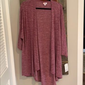 LuLaRoe brand new large Lindsay heather pink